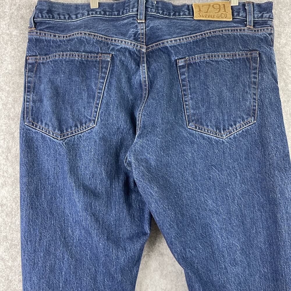 1791 Supply Co Selvedge Jeans Mens 38x29 Classic Leg Dark Wash Button Fly USA* - Picture 10 of 16